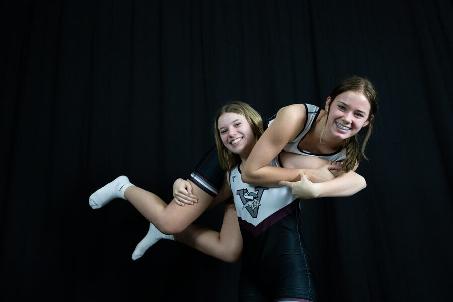 Anna Strasser (standing), Ava Kelemen — Season Finisher photo